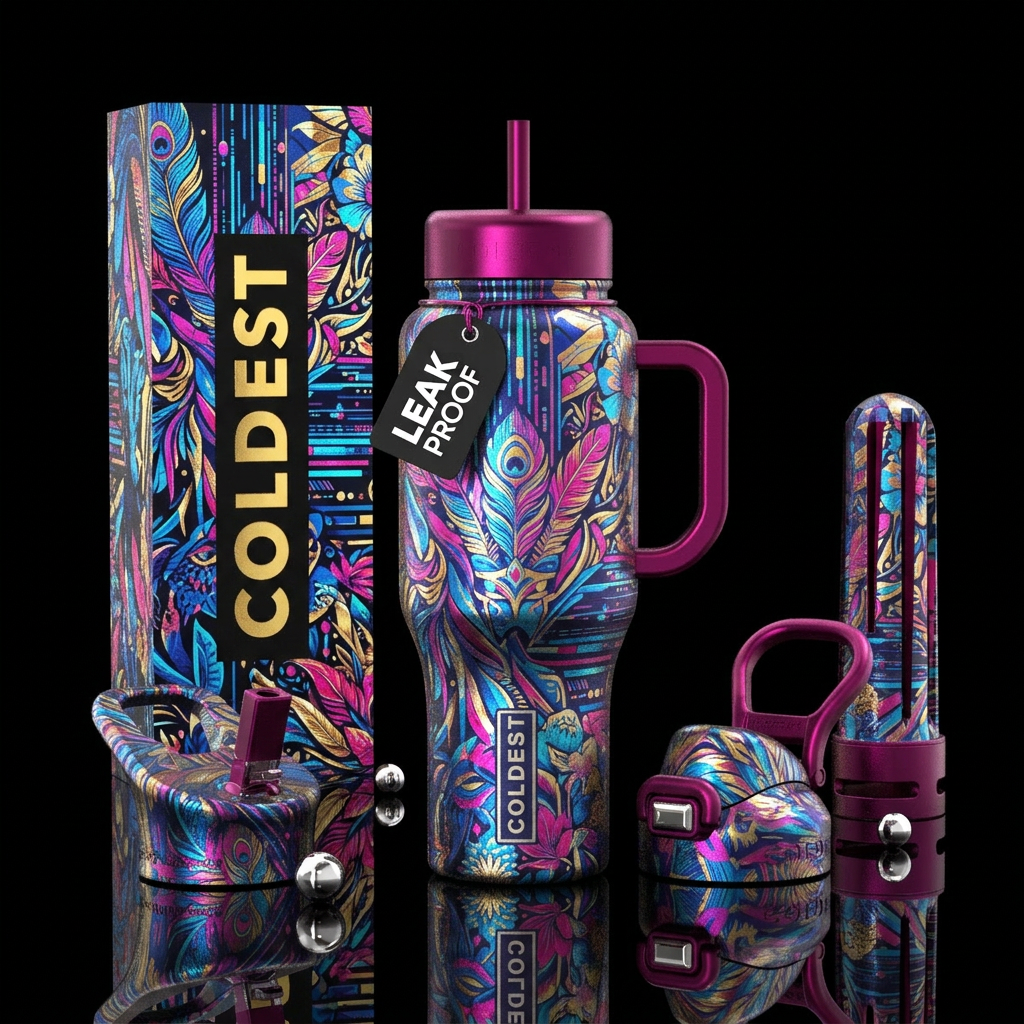 Cabaret Vibes water bottle design