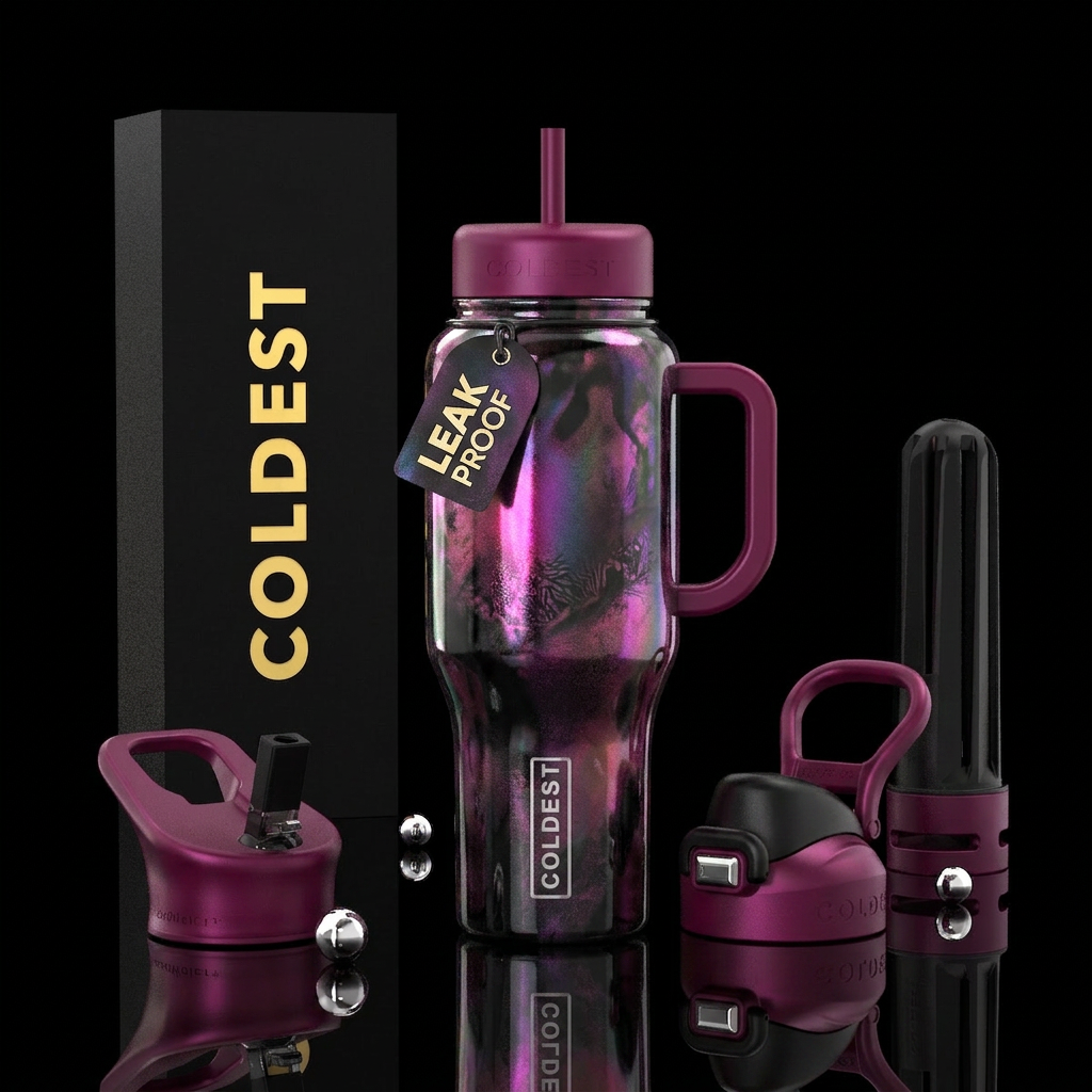 Hidden Valentine water bottle design