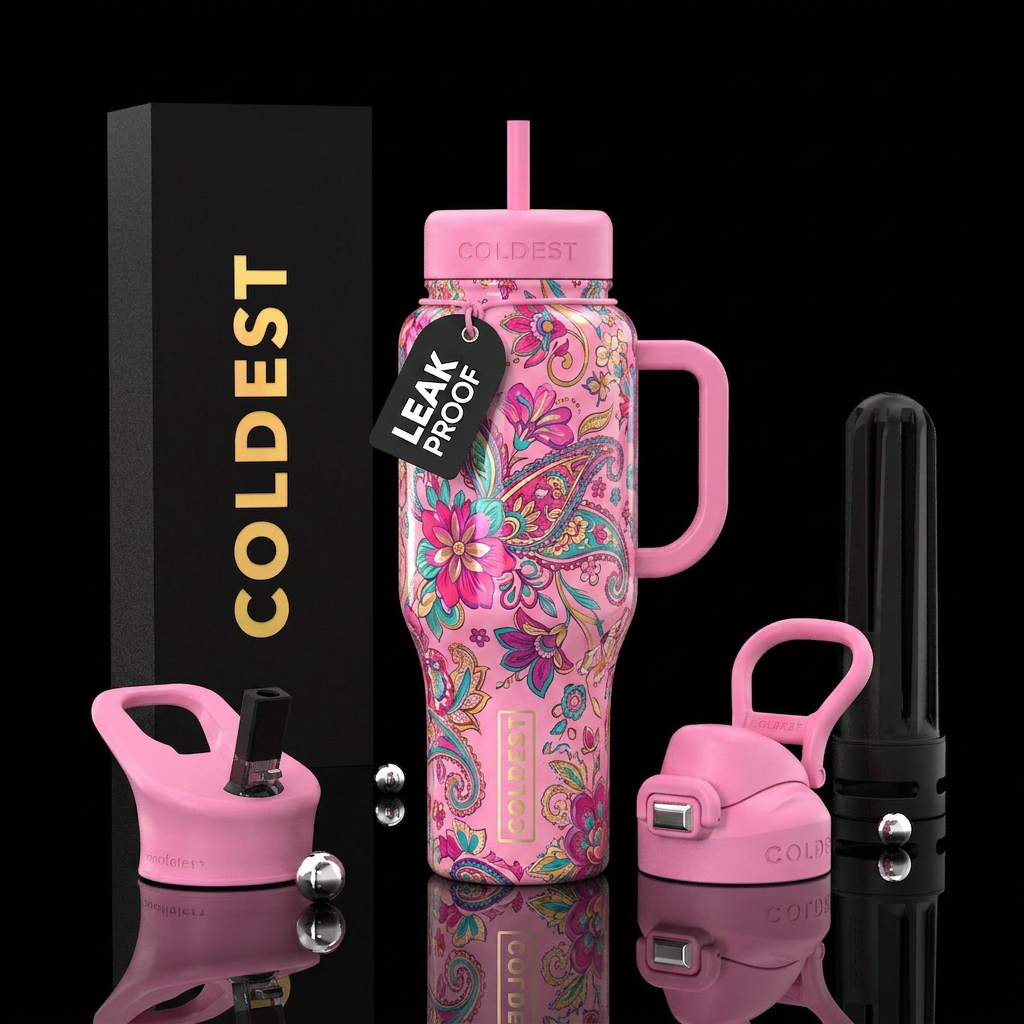 Pretty in Pink water bottle design
