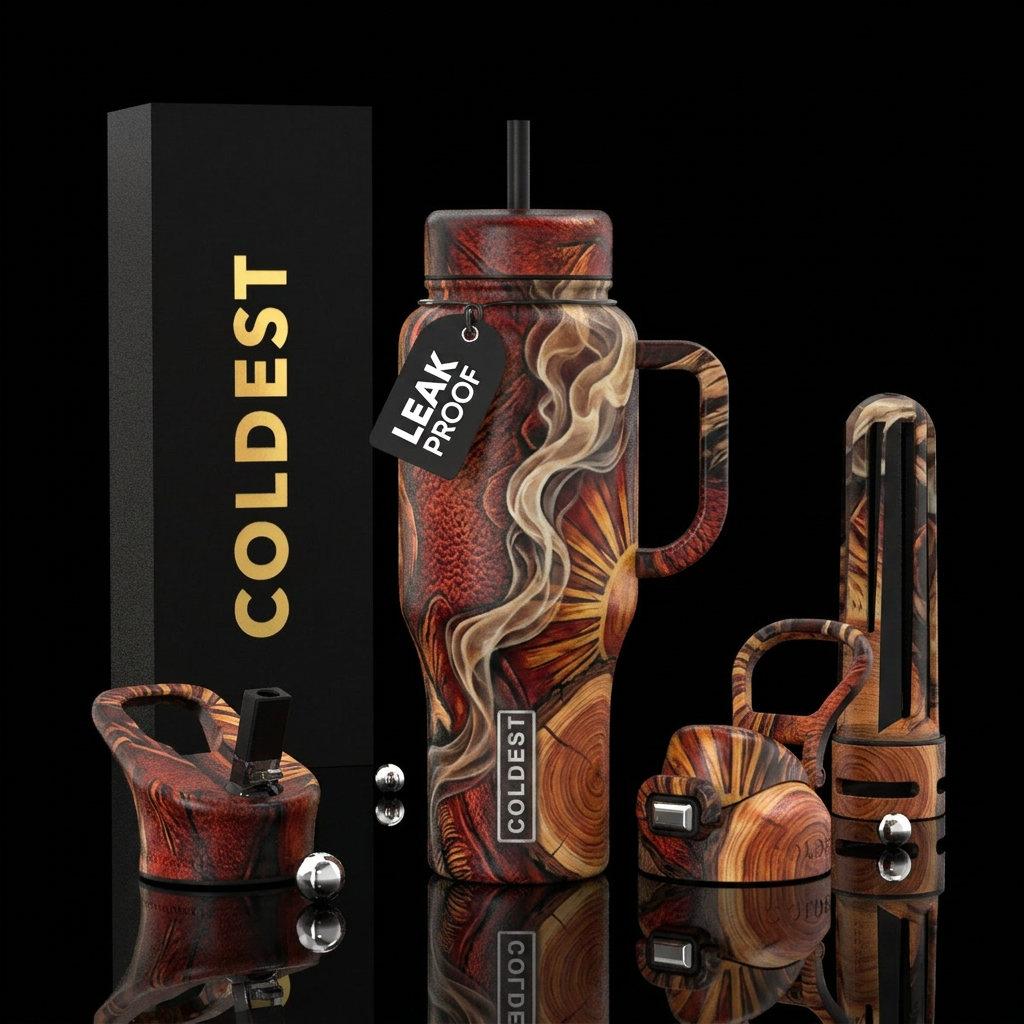 Sunlight, Blended, Masculine, Cedarwood, smoky, cr... water bottle design