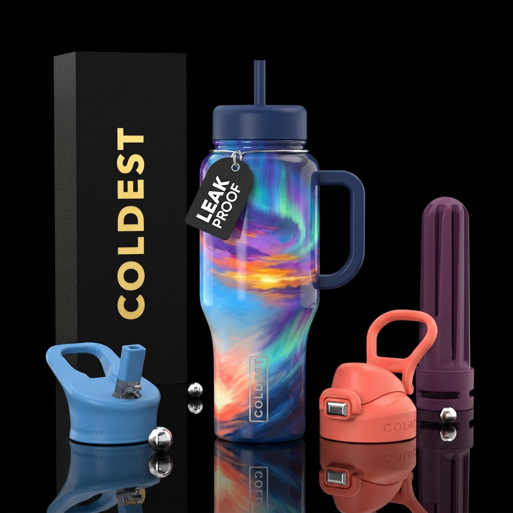 Oh what a sky! water bottle design