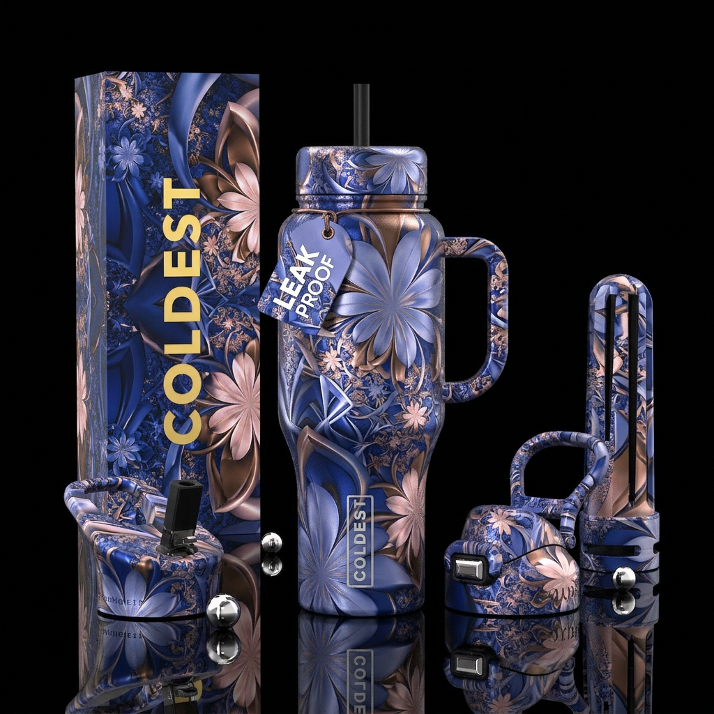 The Blues water bottle design