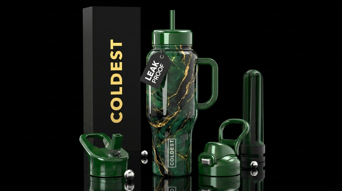 Green Luna water bottle design