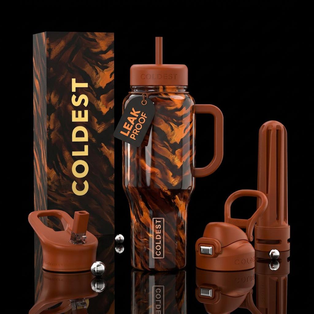 El Tigre water bottle design