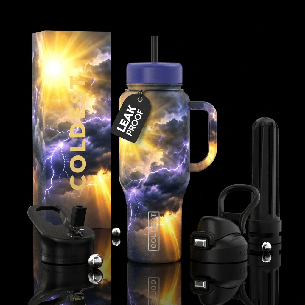 Boom water bottle design
