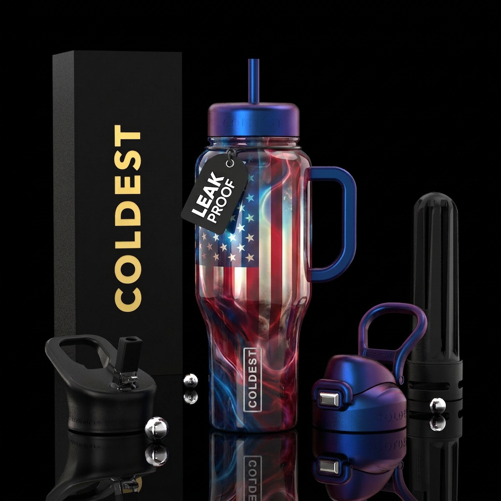 USA Proud water bottle design