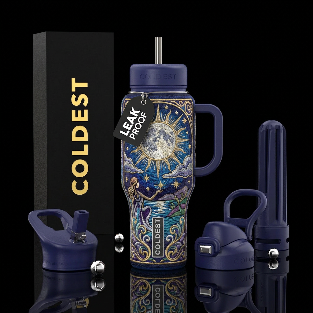 Tarot Moon water bottle design