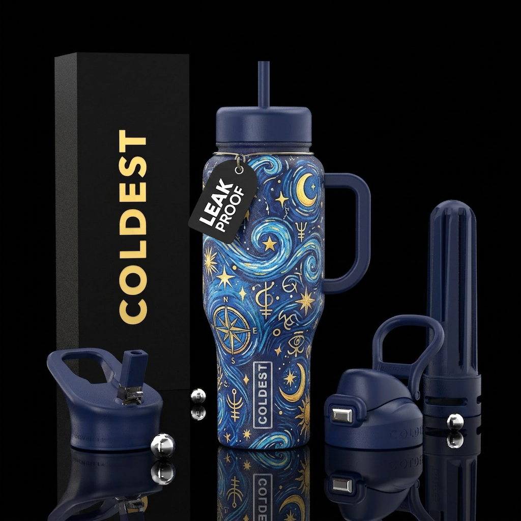 Talisman water bottle design