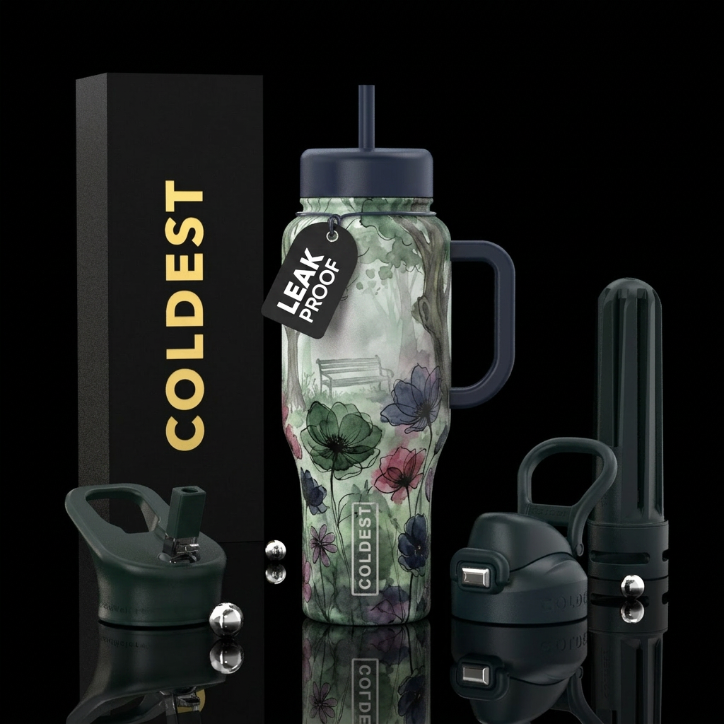 Shady water bottle design
