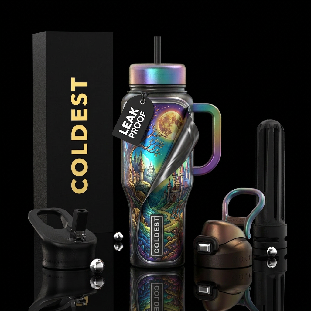 Open your fantasy water bottle design