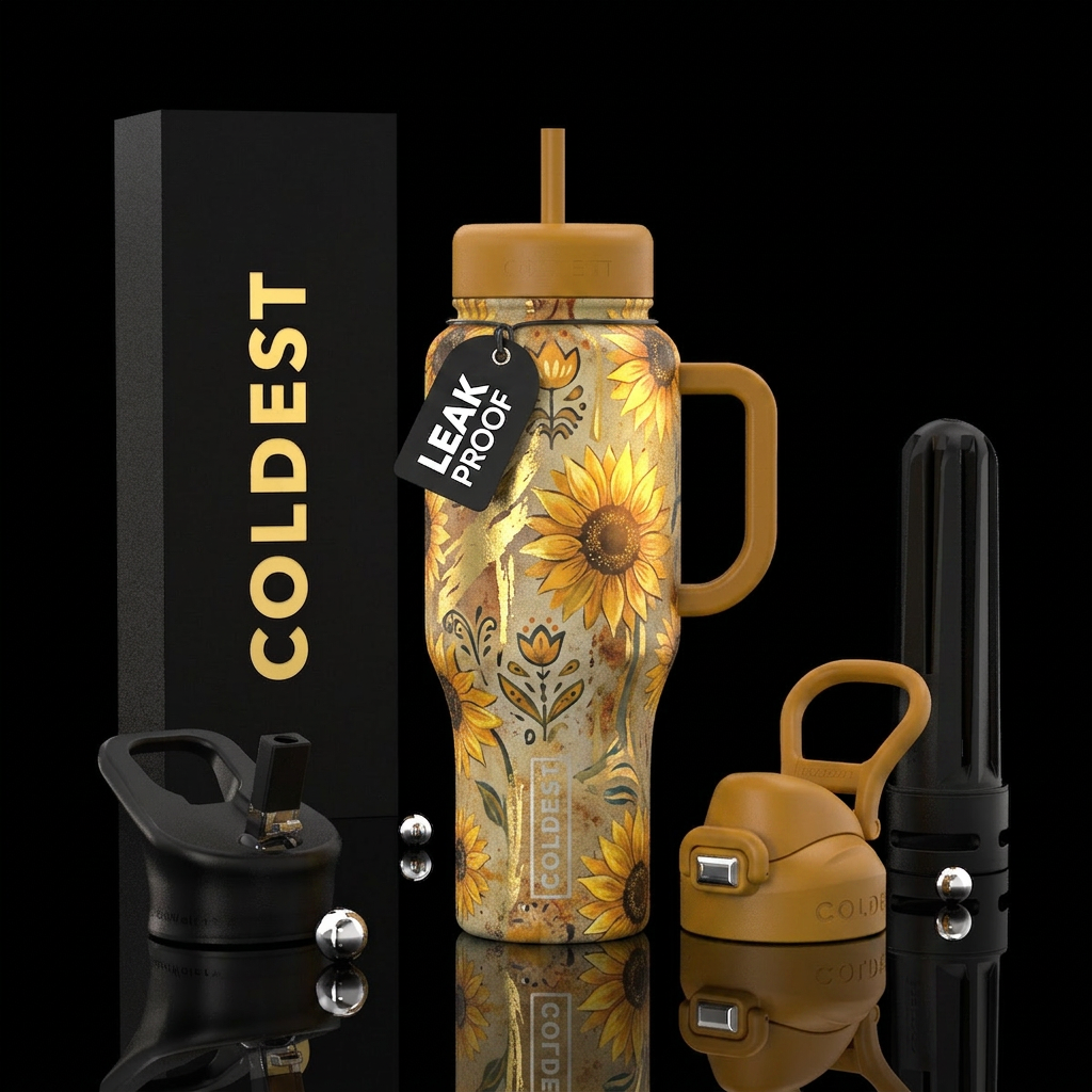 Sun Flower water bottle design