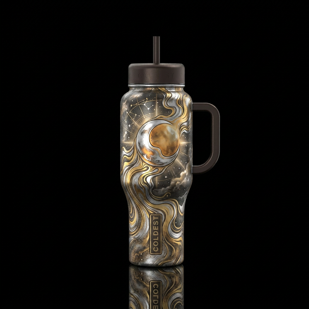 Magic Moon water bottle design