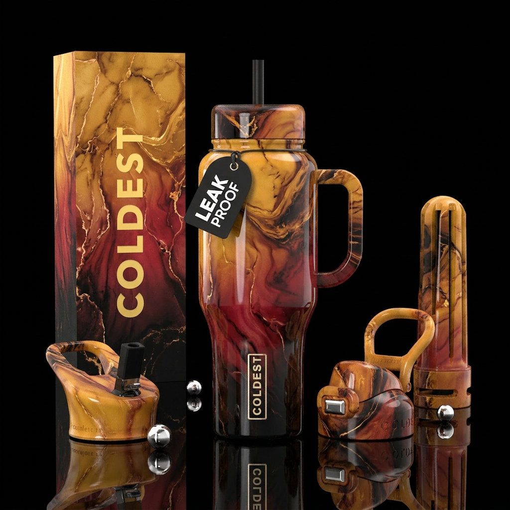 Oh ombré water bottle design