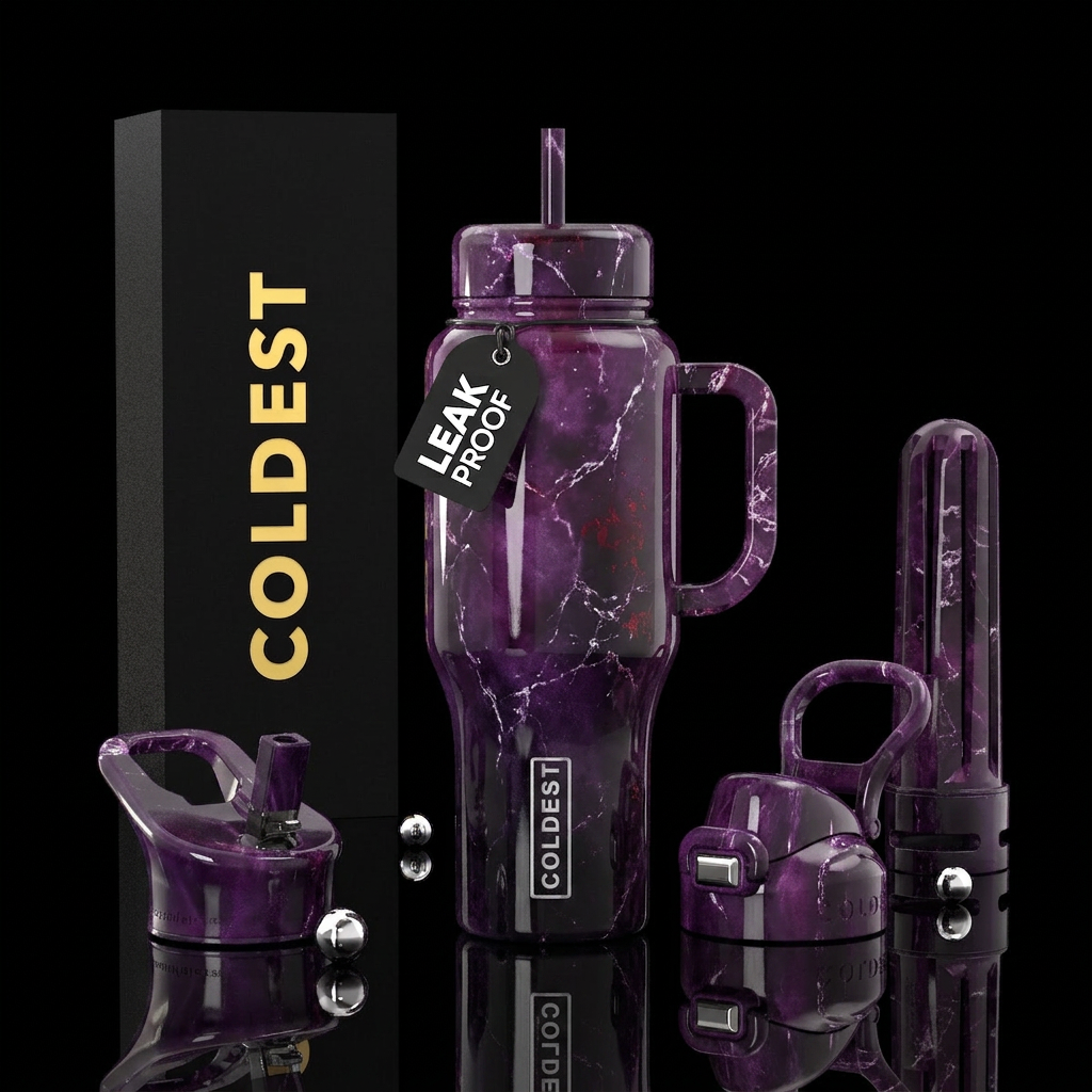 Purple haze water bottle design