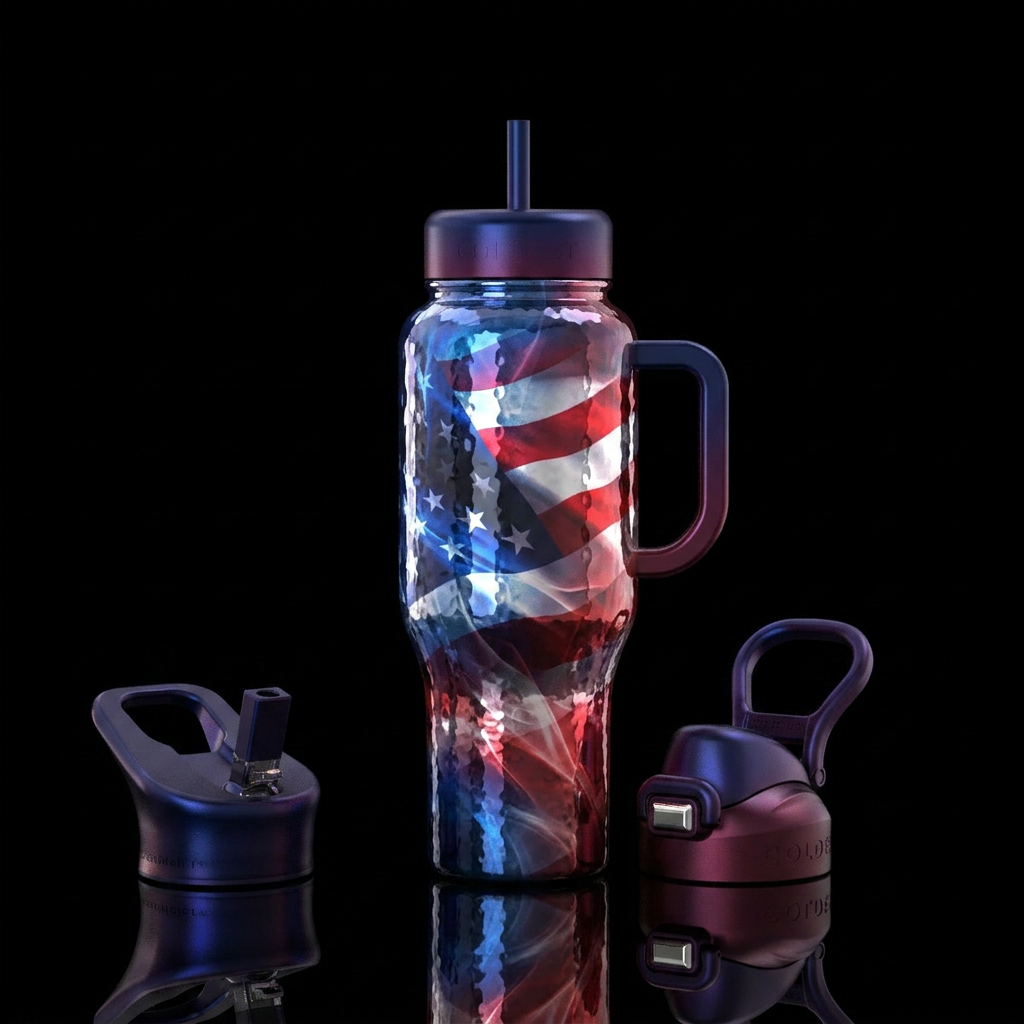 American my home water bottle design