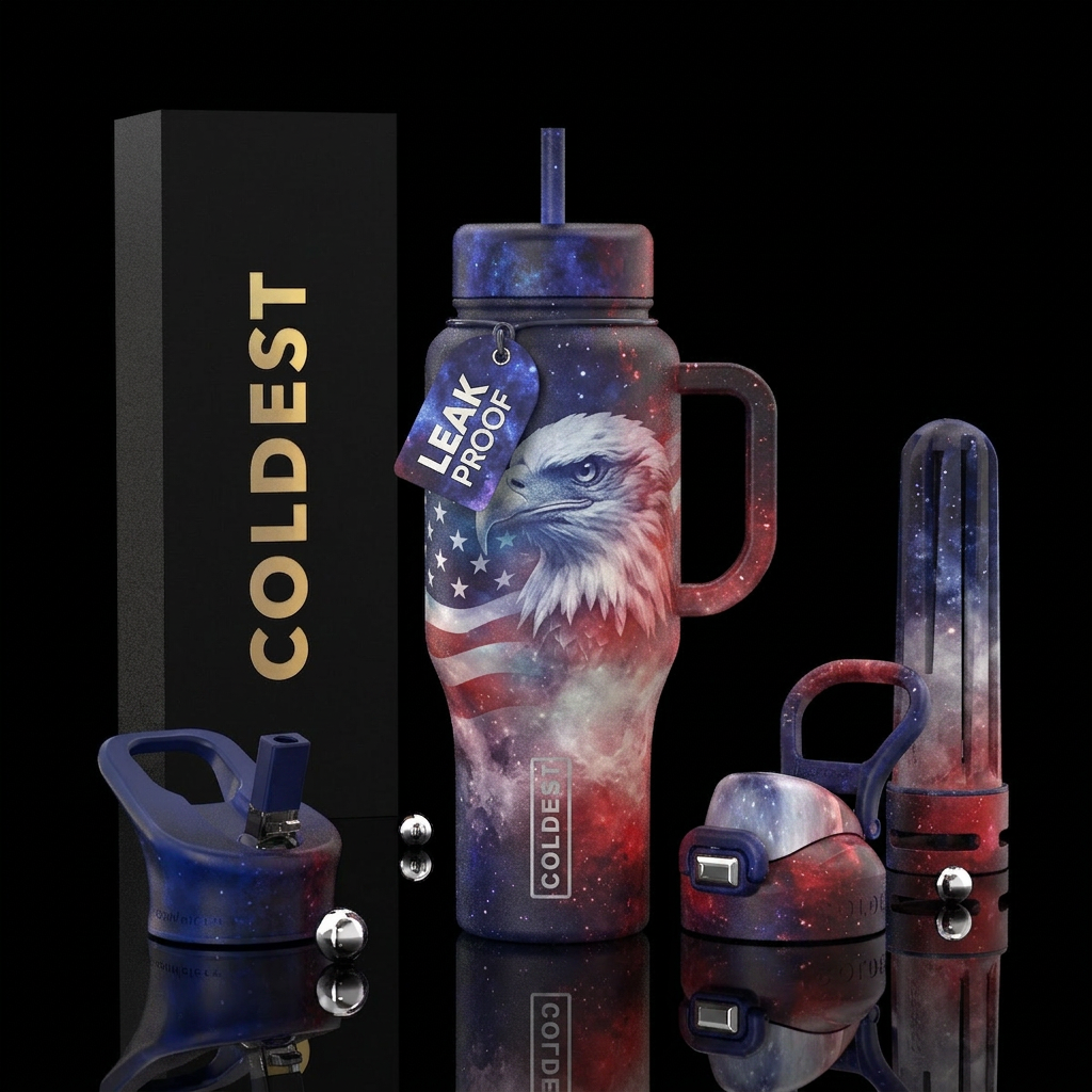 USA Proud water bottle design