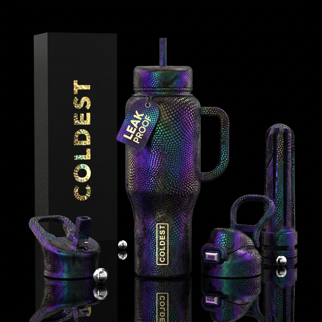 Spotty water bottle design