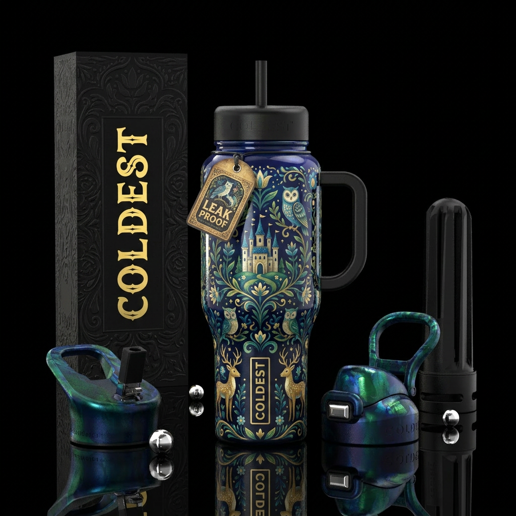 Once Upon a Time water bottle design