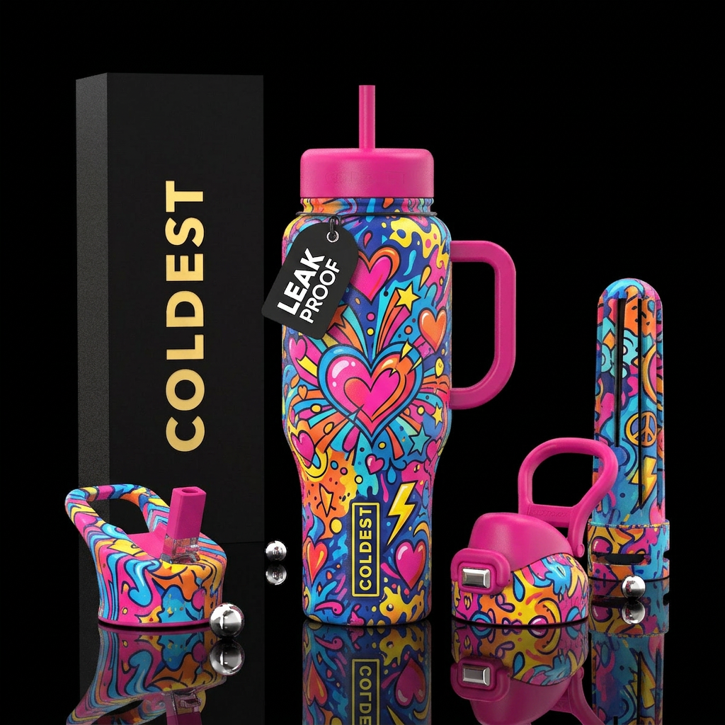 Love Riot water bottle design