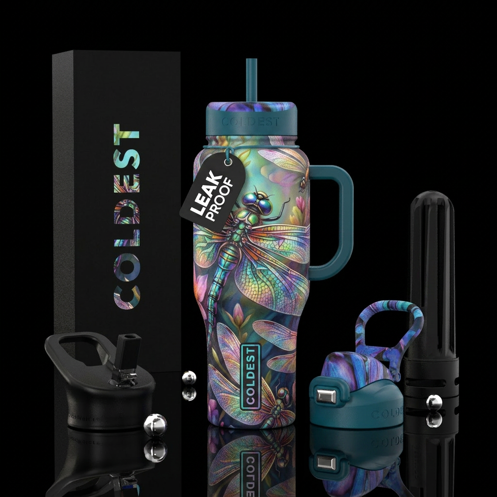 Dragonfly Dreams water bottle design