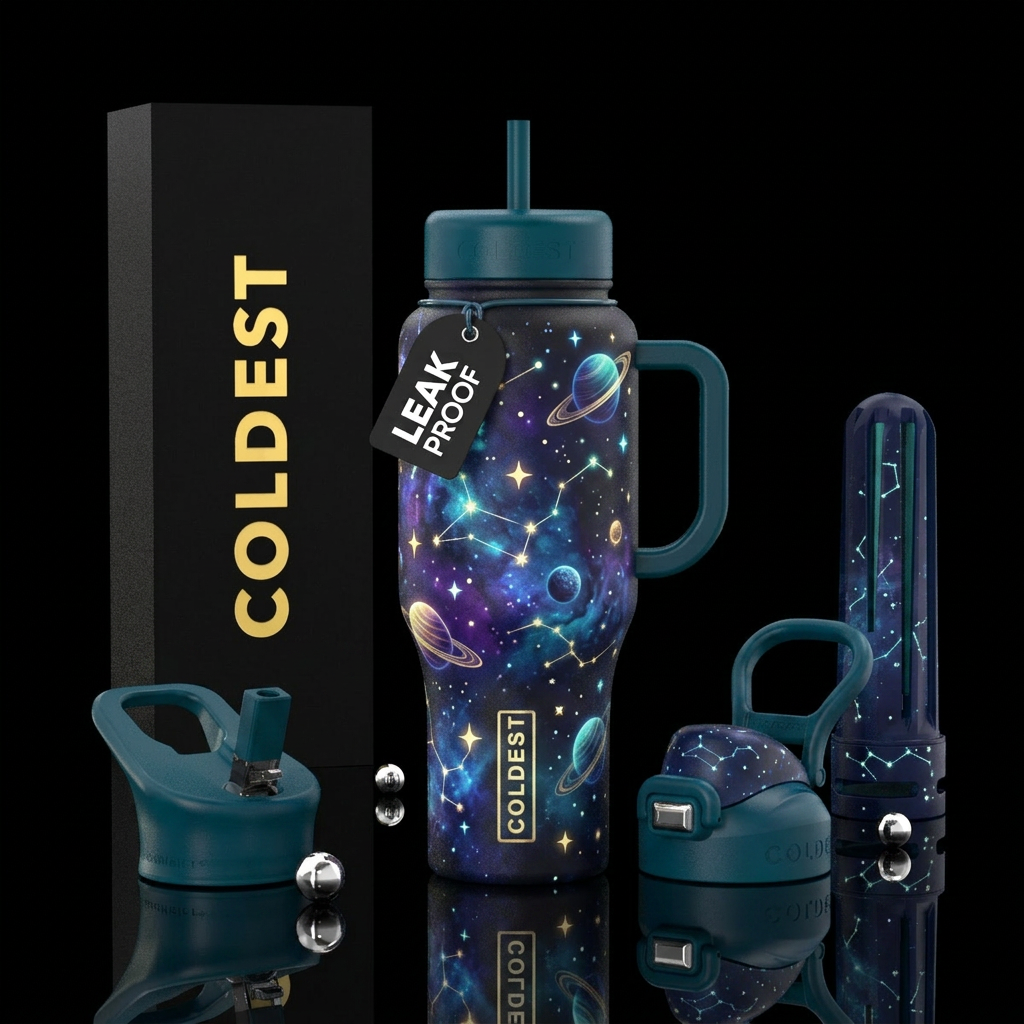 Glow Getter water bottle design