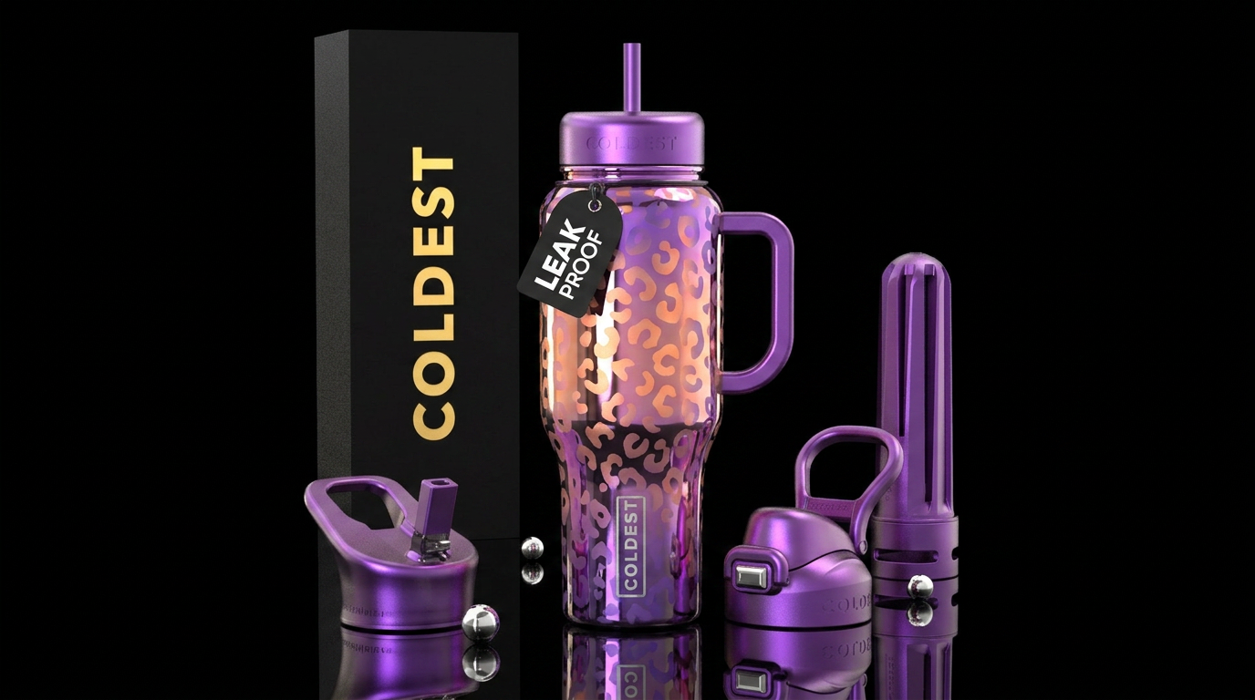 Purr-ple Haze water bottle design