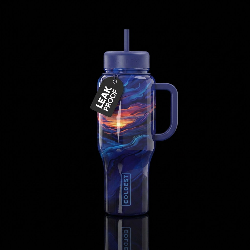 Sunset water bottle design