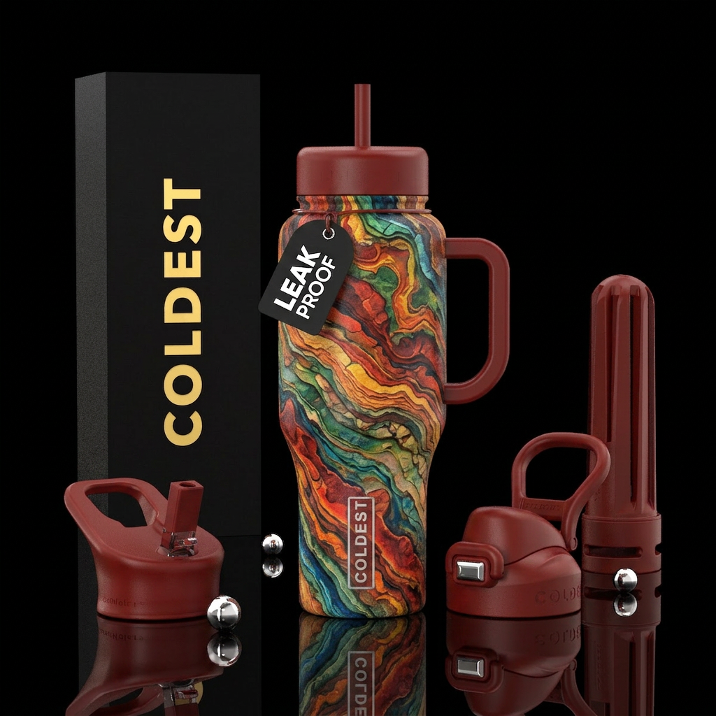 Bedrock water bottle design