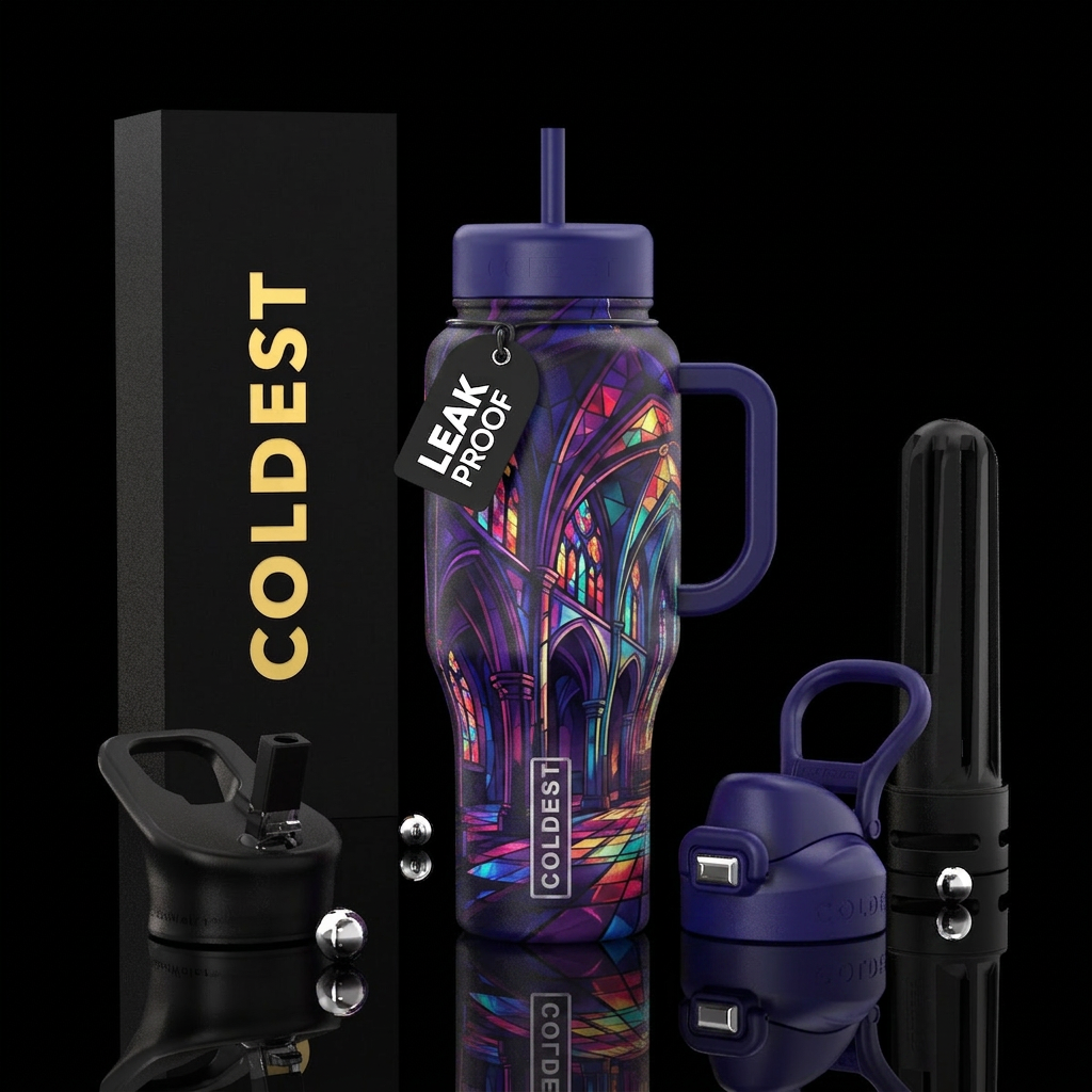 Shadow Chapel water bottle design