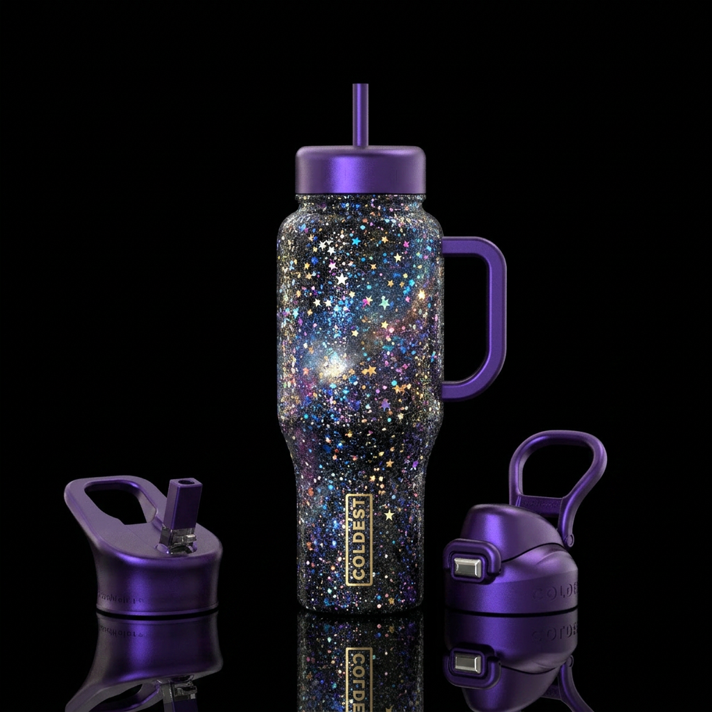 Starry starry nights water bottle design