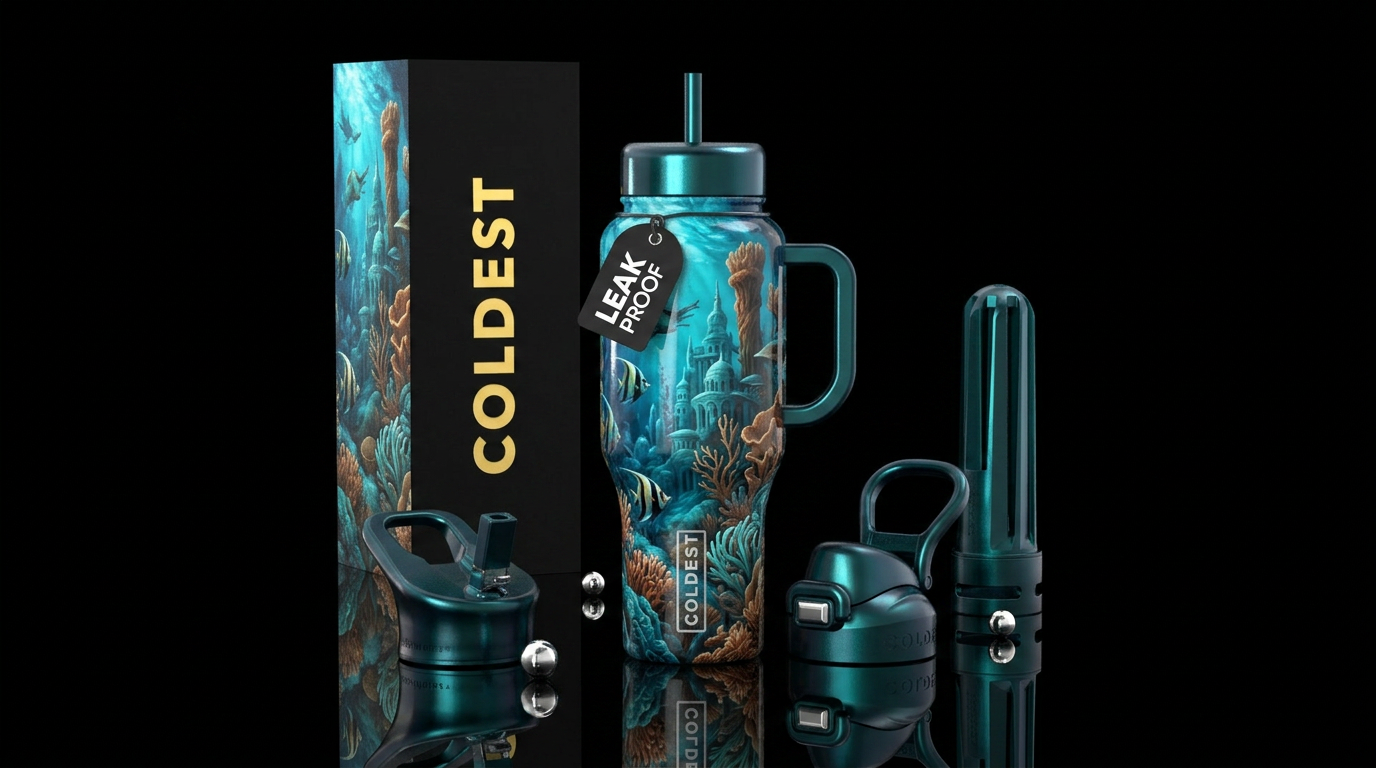 Sea and the City water bottle design