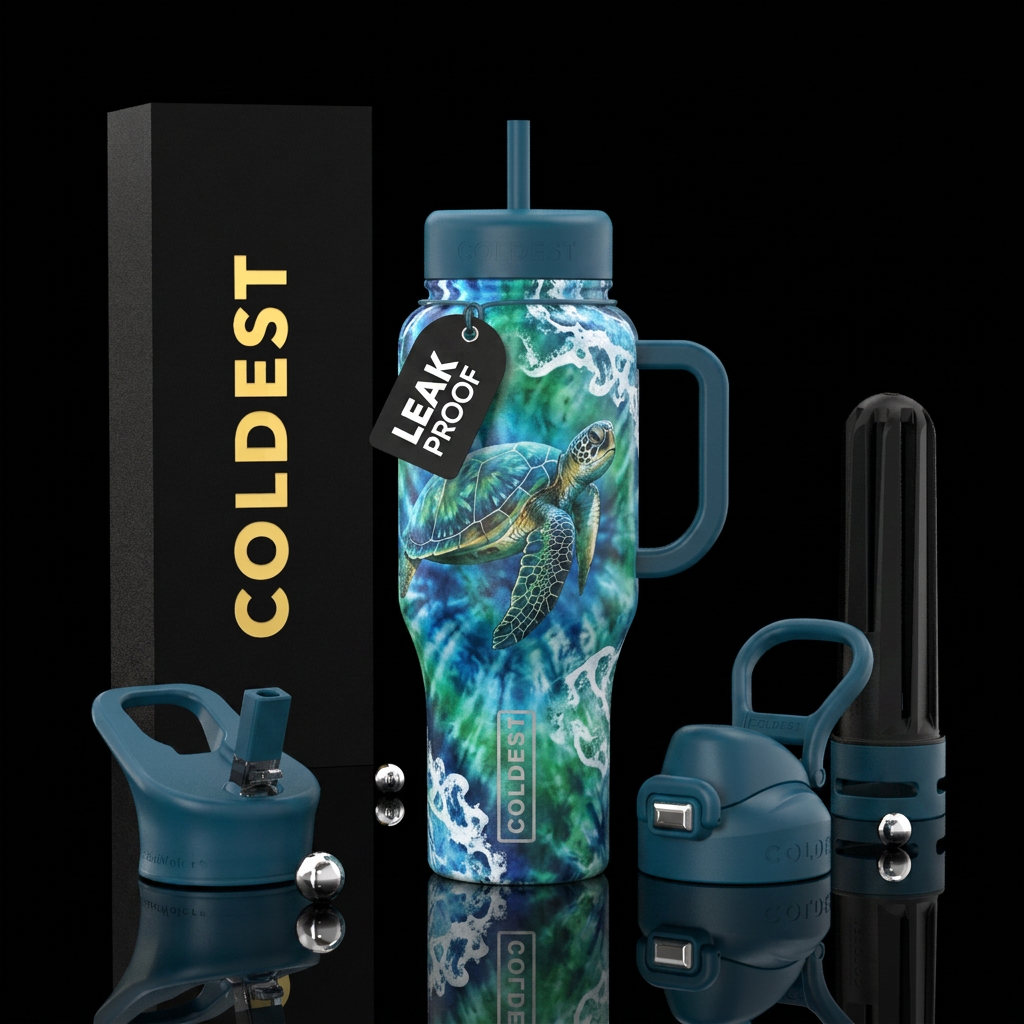 “See” Turtle water bottle design