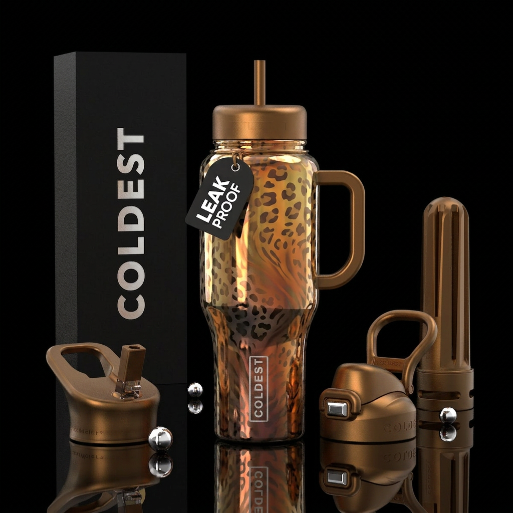 Dreamy spots water bottle design