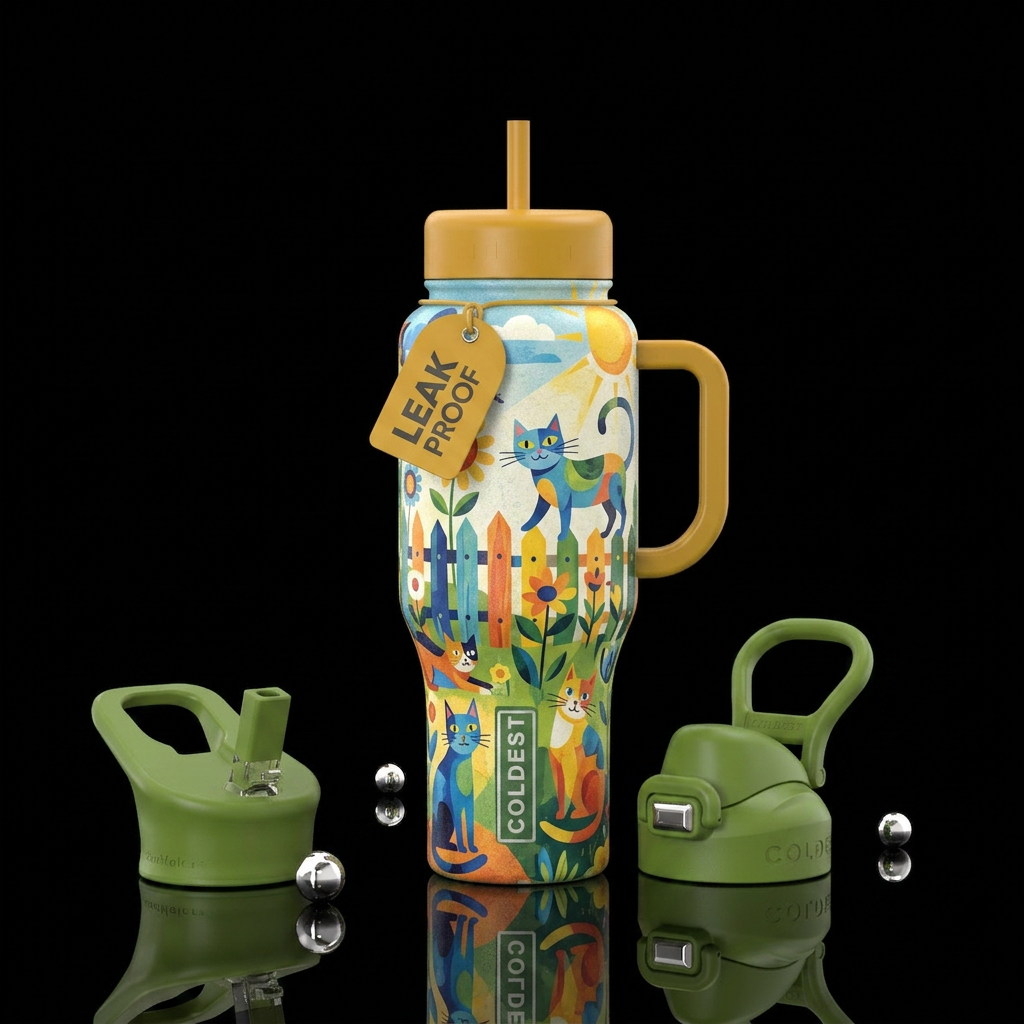 Kitty Catz water bottle design