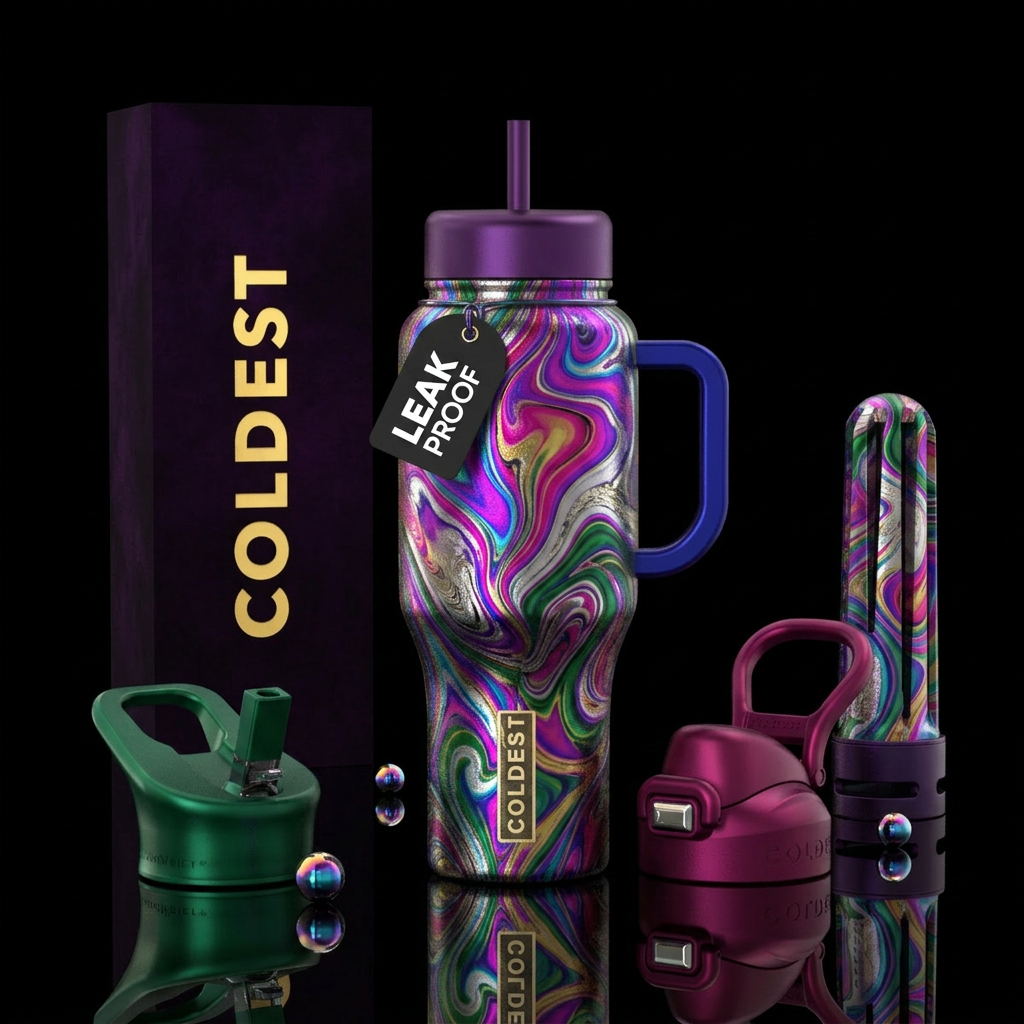 Show Your True Colors water bottle design