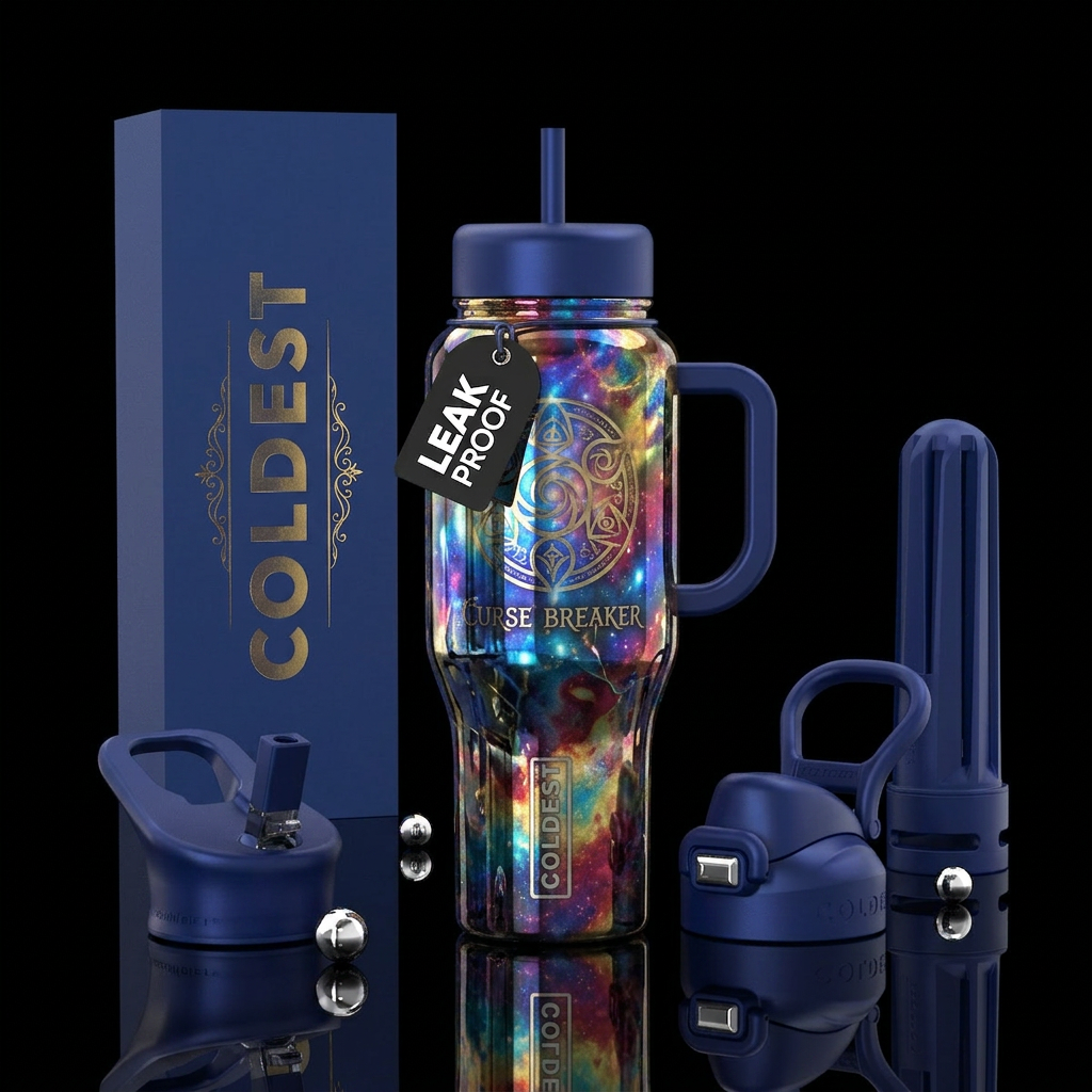Curse Breaker water bottle design