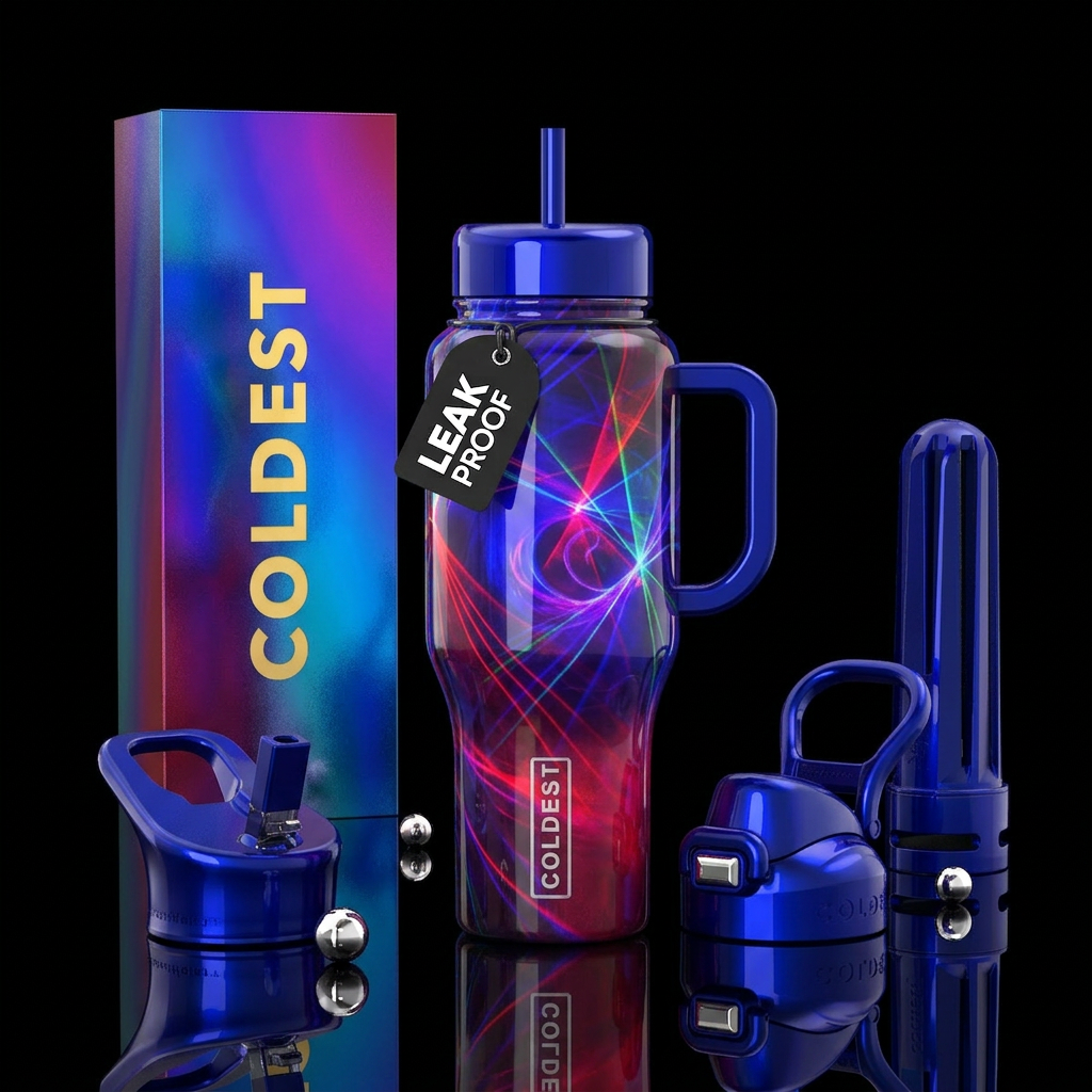 Laser Lorain water bottle design