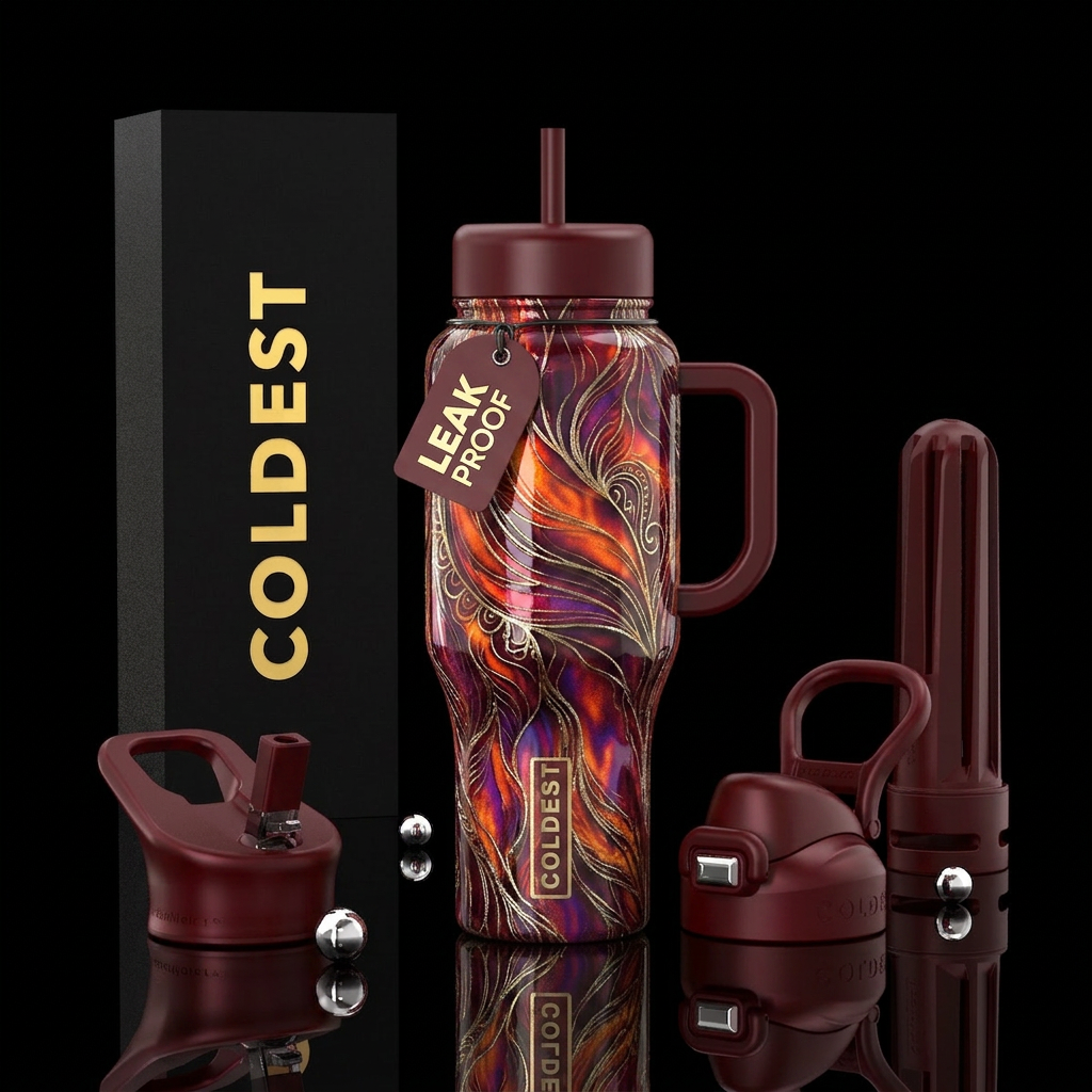 Protective Bohemian Way water bottle design