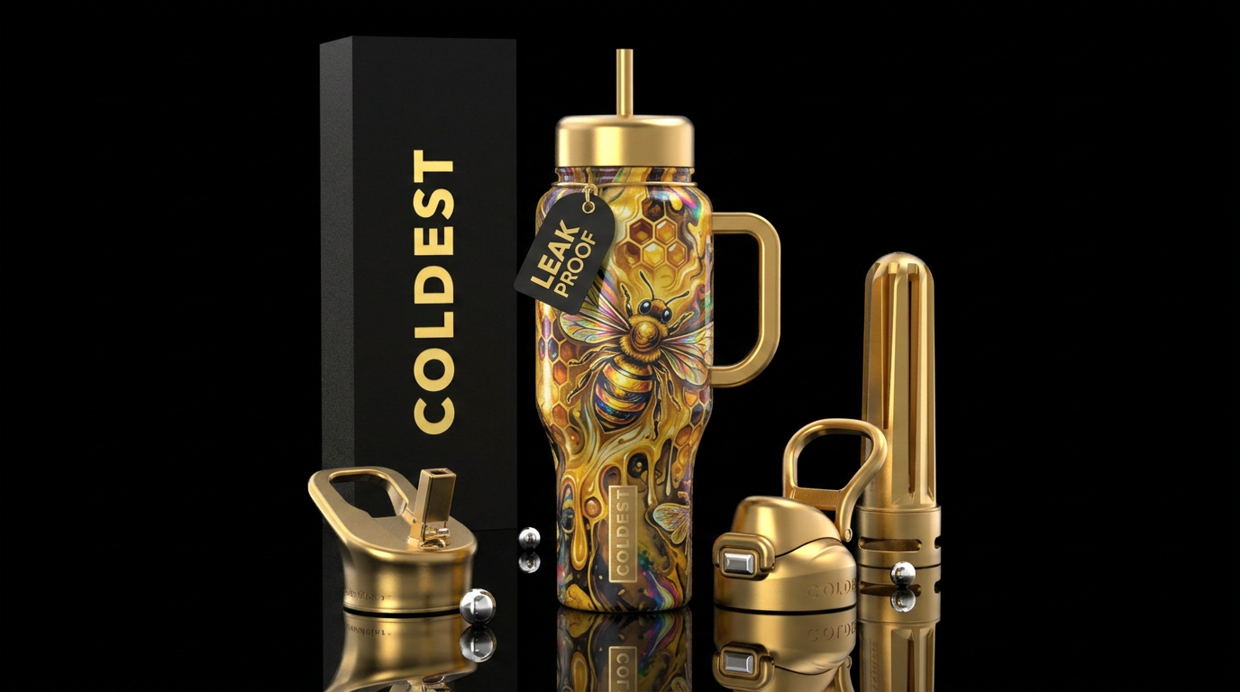 Oh Honey Bee! water bottle design