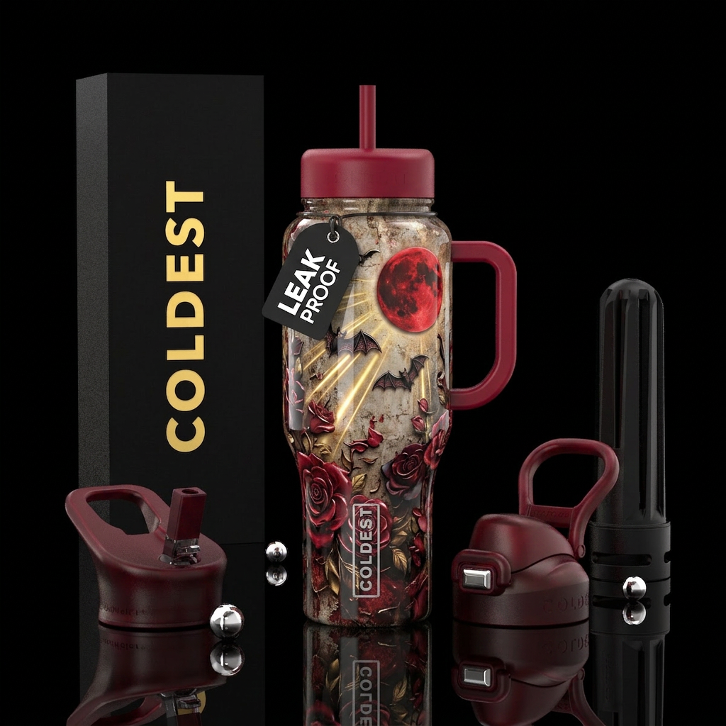 Oh Bats! water bottle design