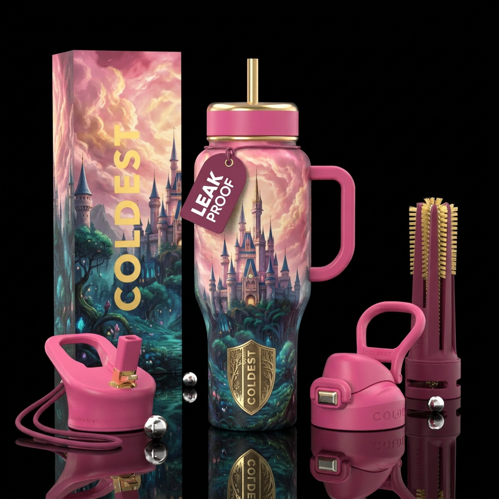 Faraway Magic water bottle design