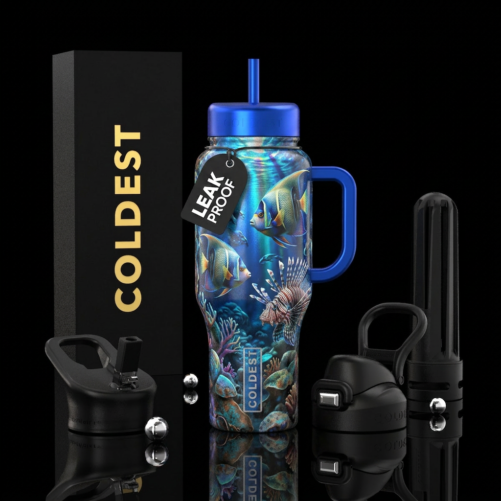Go Fish water bottle design