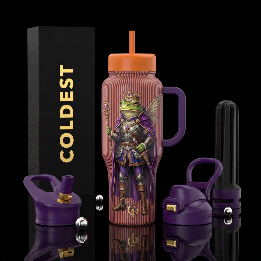 Kiss a Toad, Find a Prince water bottle design