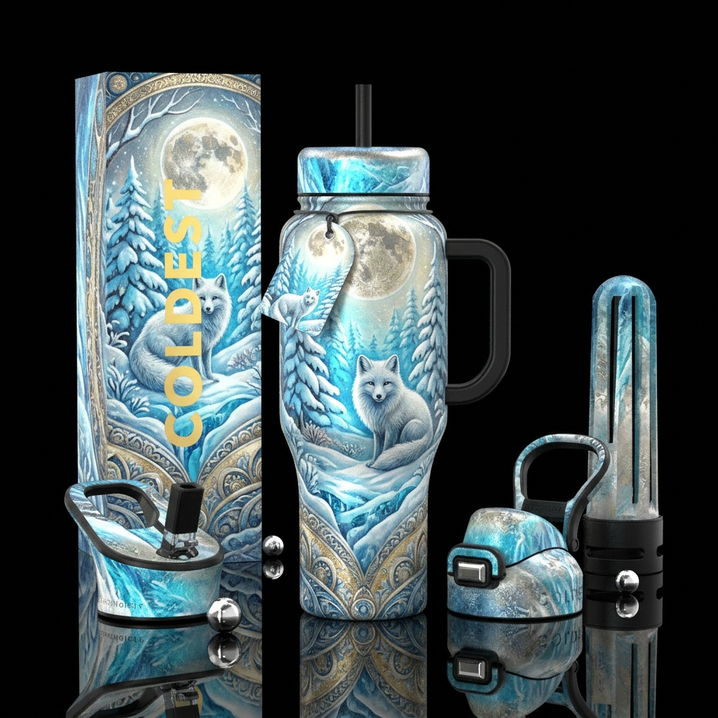 Foxy water bottle design