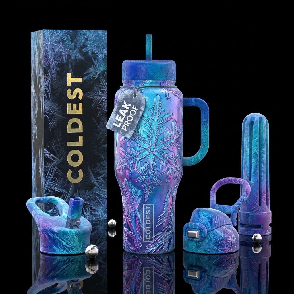 Frozen water bottle design