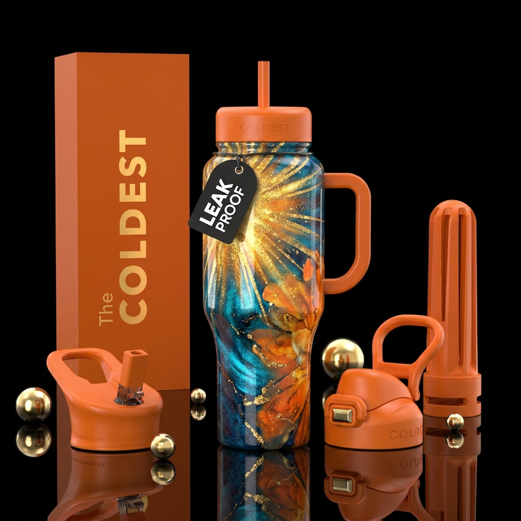 Sun on the Sea water bottle design