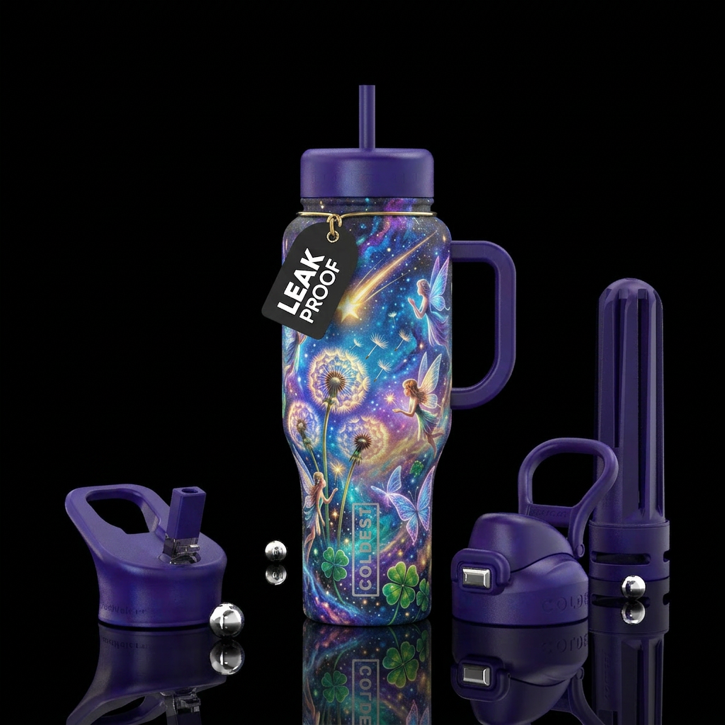 Wish upon a shooting star water bottle design