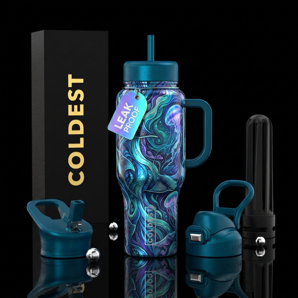 Ocean Glow water bottle design