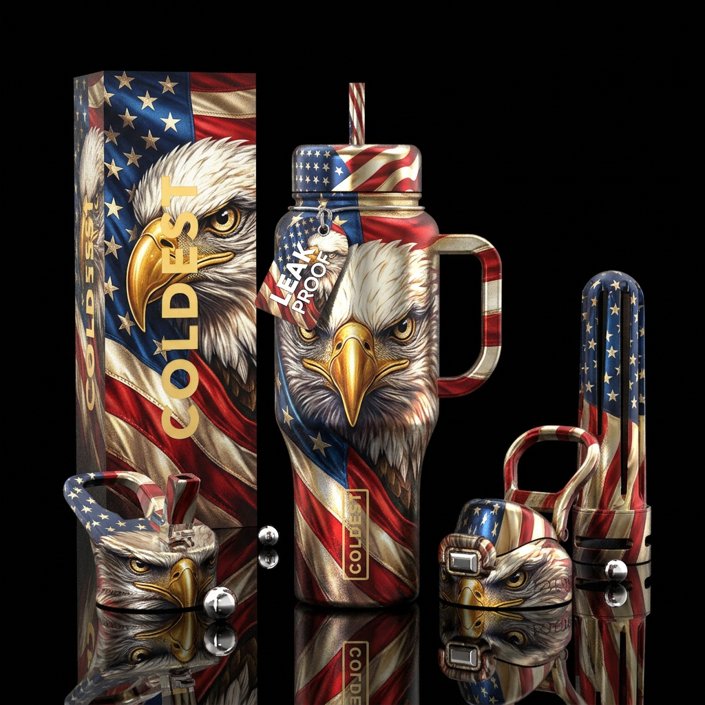 Love the USA water bottle design
