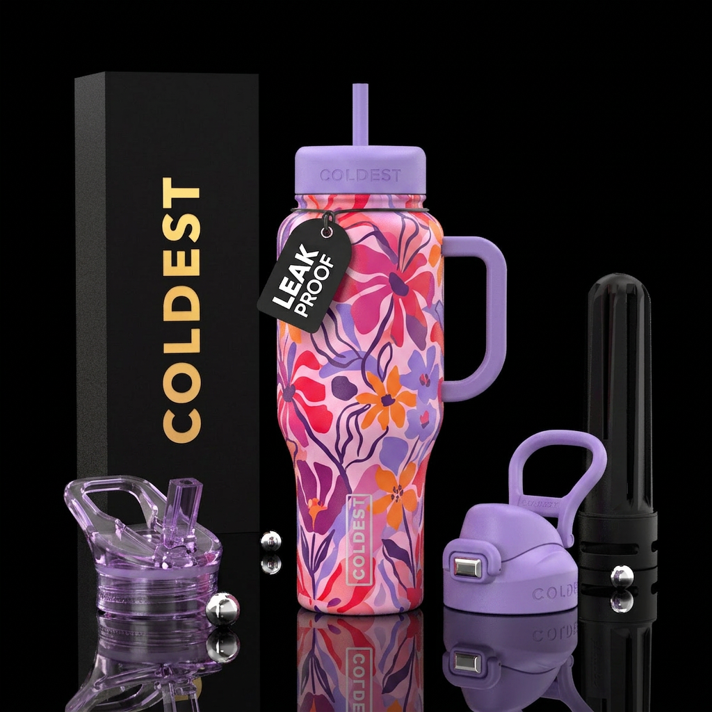 Liberated berry crush water bottle design
